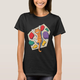 Funny Bouldering Cat – Rock Climbing And Cat Lover T-Shirt