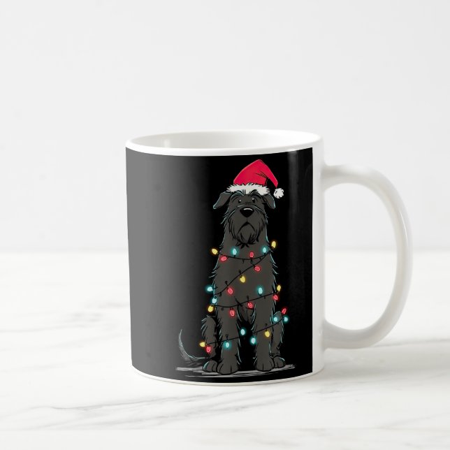 Funny Bouvier Des Flandres Christmas Graphics Dog  Coffee Mug (Right)
