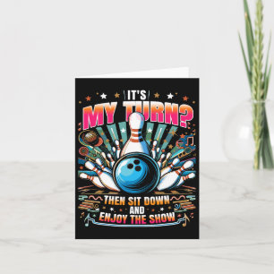 Funny Bowler Bowling 1 Card