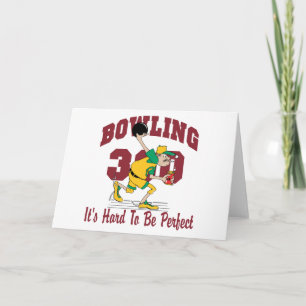 Funny Bowling 300 Holiday Card