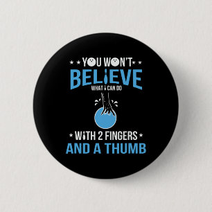 Funny Bowling Art For Men Women Bowler Funny Bowli 2 Inch Round Button
