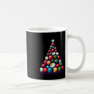 Funny Bowling Christmas Tree Lights For Men Women Coffee Mug