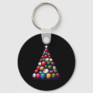 Funny Bowling Christmas Tree Lights For Men Women Keychain