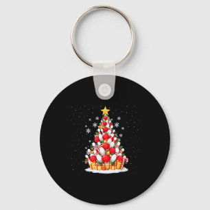 Funny Bowling Christmas Tree Lights Xmas For Men & Keychain