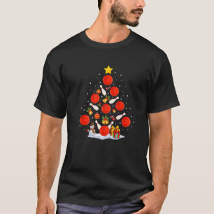 Funny Bowling Christmas Tree Lights Xmas Pyjamas M T-Shirt