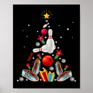 Funny Bowling Christmas Tree Ornament Decor Merry 