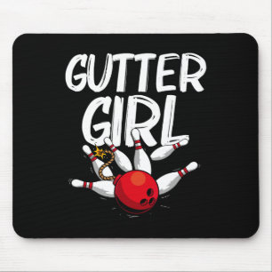 Funny Bowling Design For Girls Women Bowler Bowlin Mouse Pad