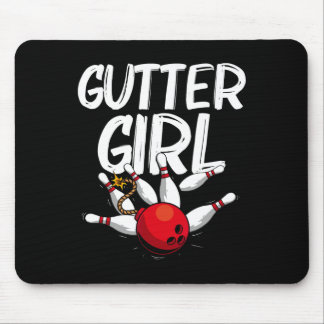Funny Bowling Design For Girls Women Bowler Bowlin Mouse Pad
