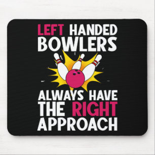Funny Bowling Design For Men Women Kids Bowler Bow Mouse Pad