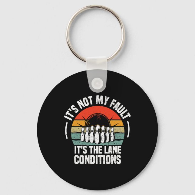 Funny Bowling For Men Women Bowler Team Bowling La Keychain (Front)