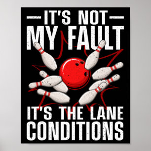 Funny Bowling For Men Women Bowler Team Bowling La Poster