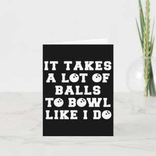 Funny Bowling Gift For Men Boyfriend Or Husnd Card
