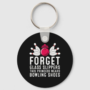 Funny Bowling Gift Women Ladies Females Ten Pin Bo Keychain