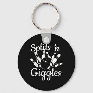 Funny Bowling Gifts - Splits N Giggles Keychain