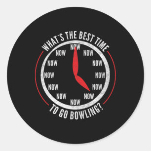 Funny Bowling Jersey For Men And Women Bowling Lov Classic Round Sticker
