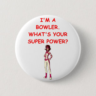 funny bowling joke 2 inch round button