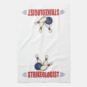 Funny Bowling Kitchen Towel