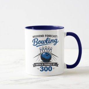 Funny Bowling Lover Ball And Pins Saying  Mug