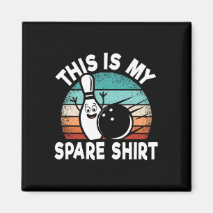 Funny Bowling Lover Bowler This Is My Spare 1  Magnet