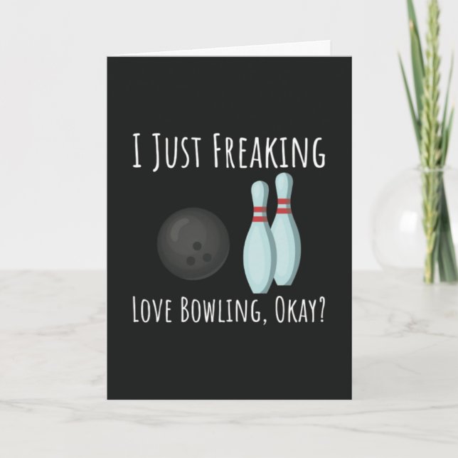 Funny Bowling Lover Cards Bowler Sport Humor (Front)
