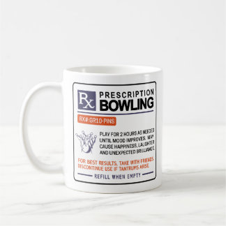 Funny Bowling Mug Prescription Design
