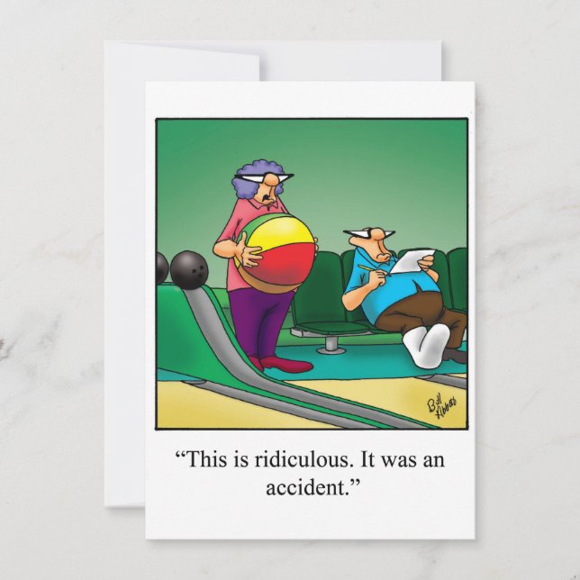 Funny Bowling Party Invitation (Front)