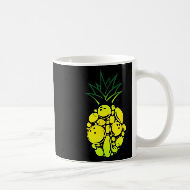 Funny Bowling Pineapple  Coffee Mug (Right)