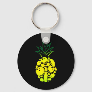 Funny Bowling Pineapple Keychain