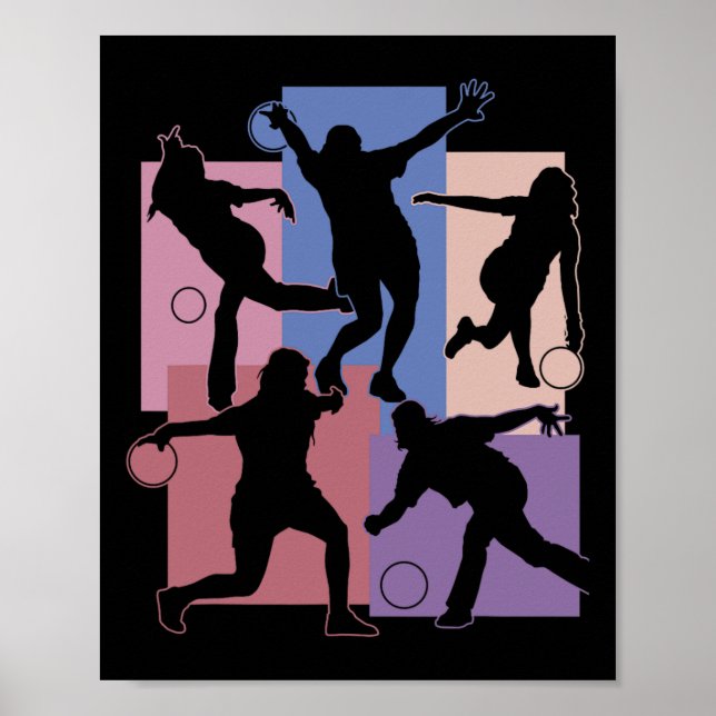 Funny Bowling Player Bowler Game Enthusiast Outfit Poster (Front)