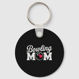 Funny Bowling Player Mom Bowl Mother Bowler #bowli Keychain
