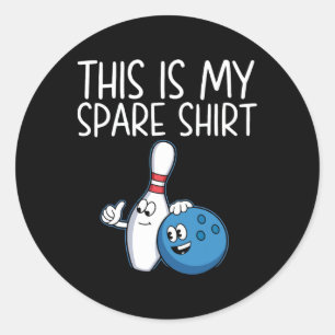 Funny Bowling Present For Men Women Cool Bowler Sp Classic Round Sticker