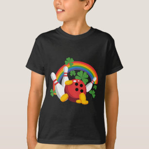 Funny Bowling Shamrock Leprechaun St Patrick's Day T-Shirt