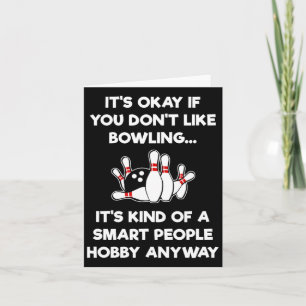 Funny Bowling - Smart People  Card