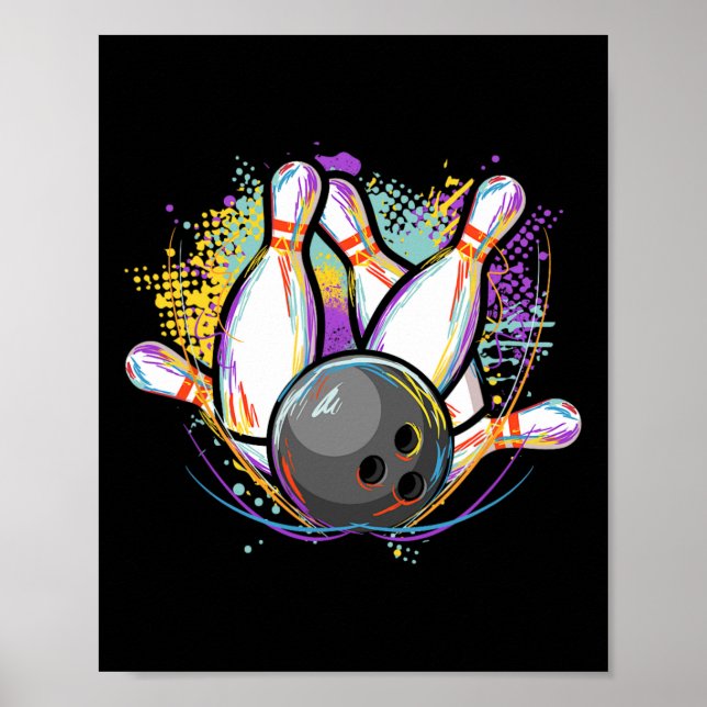 Funny Bowling Team - Bowler Bowling  Poster (Front)