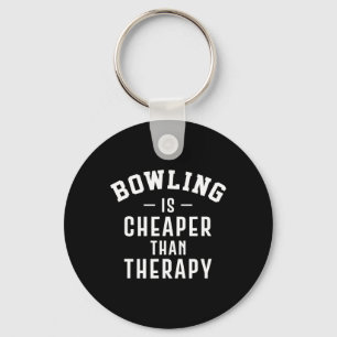 Funny Bowling Therapy - Bowling Gift  Keychain