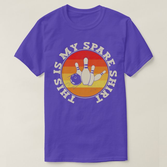 Funny Bowling This Is My Spare  T-Shirt (Design Front)