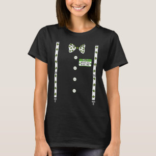 Funny Bowtie Suspenders Irish ish Kiss Me St Patri T-Shirt