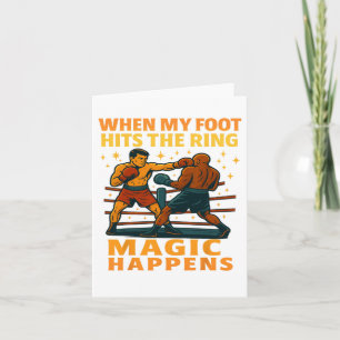 Funny Boxer Boxing Fighter Sarcastic Humour Gifts  Card