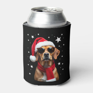 Funny Boxer Dog Christmas Lights Xmas Outfit Pajam Can Cooler