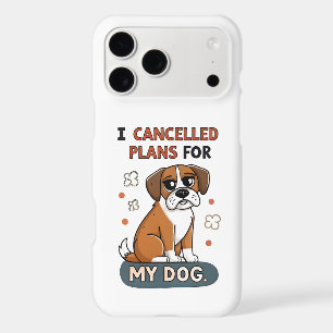 Funny Boxer Dog Quote Cartoon Illustration