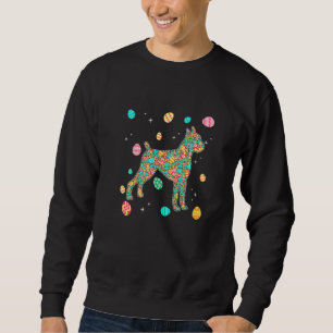 Funny Boxer Eggs Easter Day Dog Dad Dog Mom Sweatshirt