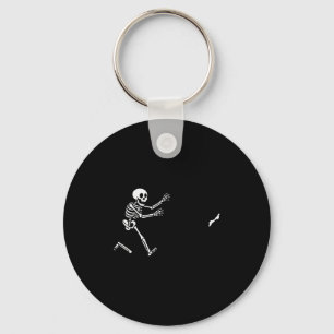 Funny Boxer Running Skeleton Halloween  Keychain