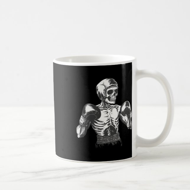 Funny Boxer Skeleton With Boxing Gloves Fighting K Coffee Mug (Right)