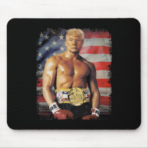 Funny Boxer Trump Trump Rocky Meme Mouse Pad