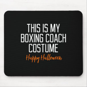 Funny Boxing Coach Costume Halloween Mouse Pad