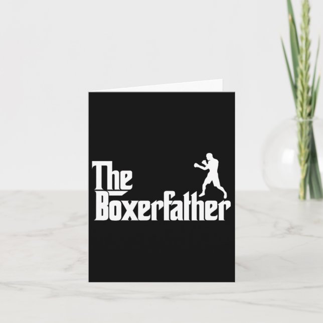 Funny Boxing Father Dad Shirt The Boxer Father  Card (Front)