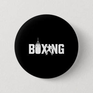 Funny Boxing Fighter Gym Gloves Kickboxing For Wom 2 Inch Round Button