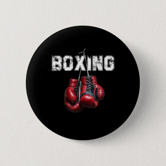 Funny Boxing - I Love Boxing  2 Inch Round Button (Front)