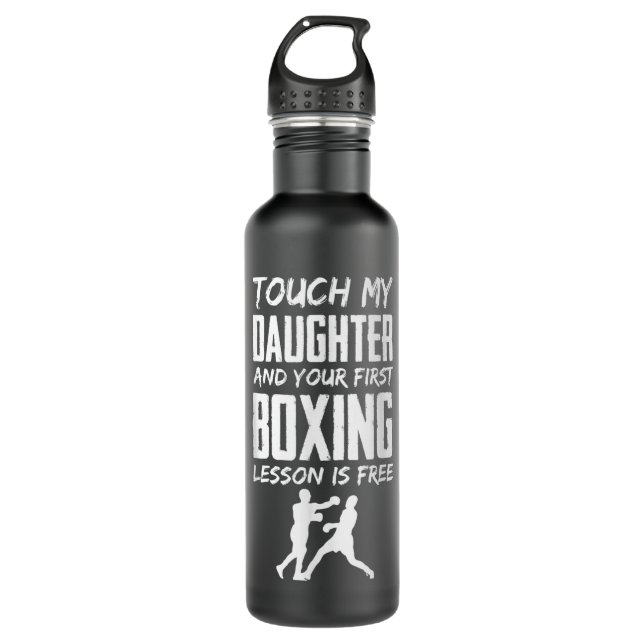 Funny Boxing Jealous Dad or Mom 646 710 Ml Water Bottle (Front)