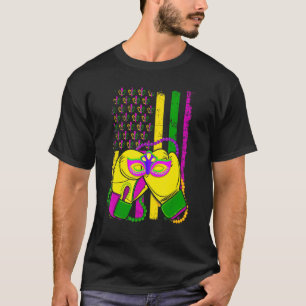 Funny Boxing Jester Hat Mardi Gras Festival Party T-Shirt